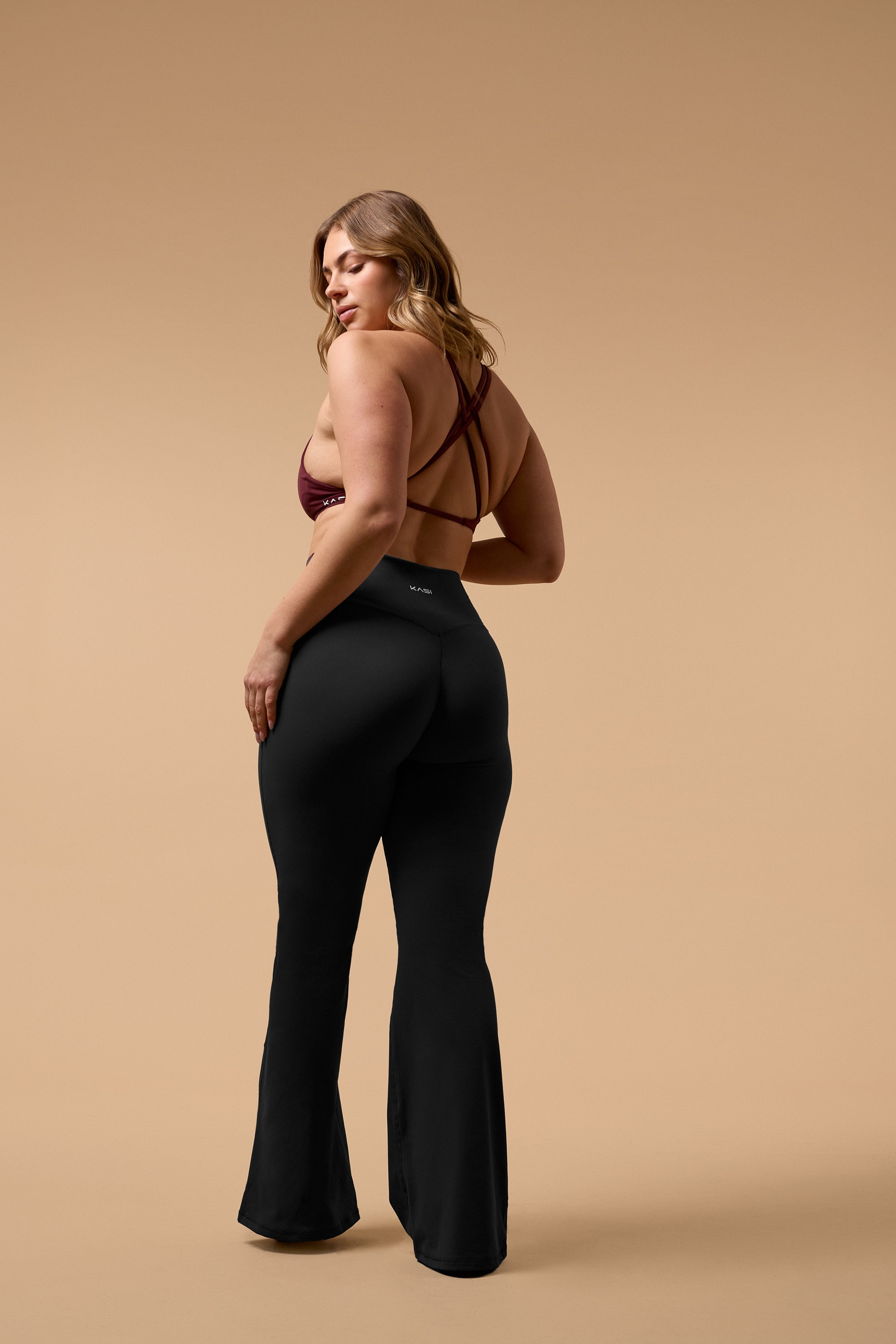 Soft Form Wrap Flared Yoga Leggings - KASI Active
