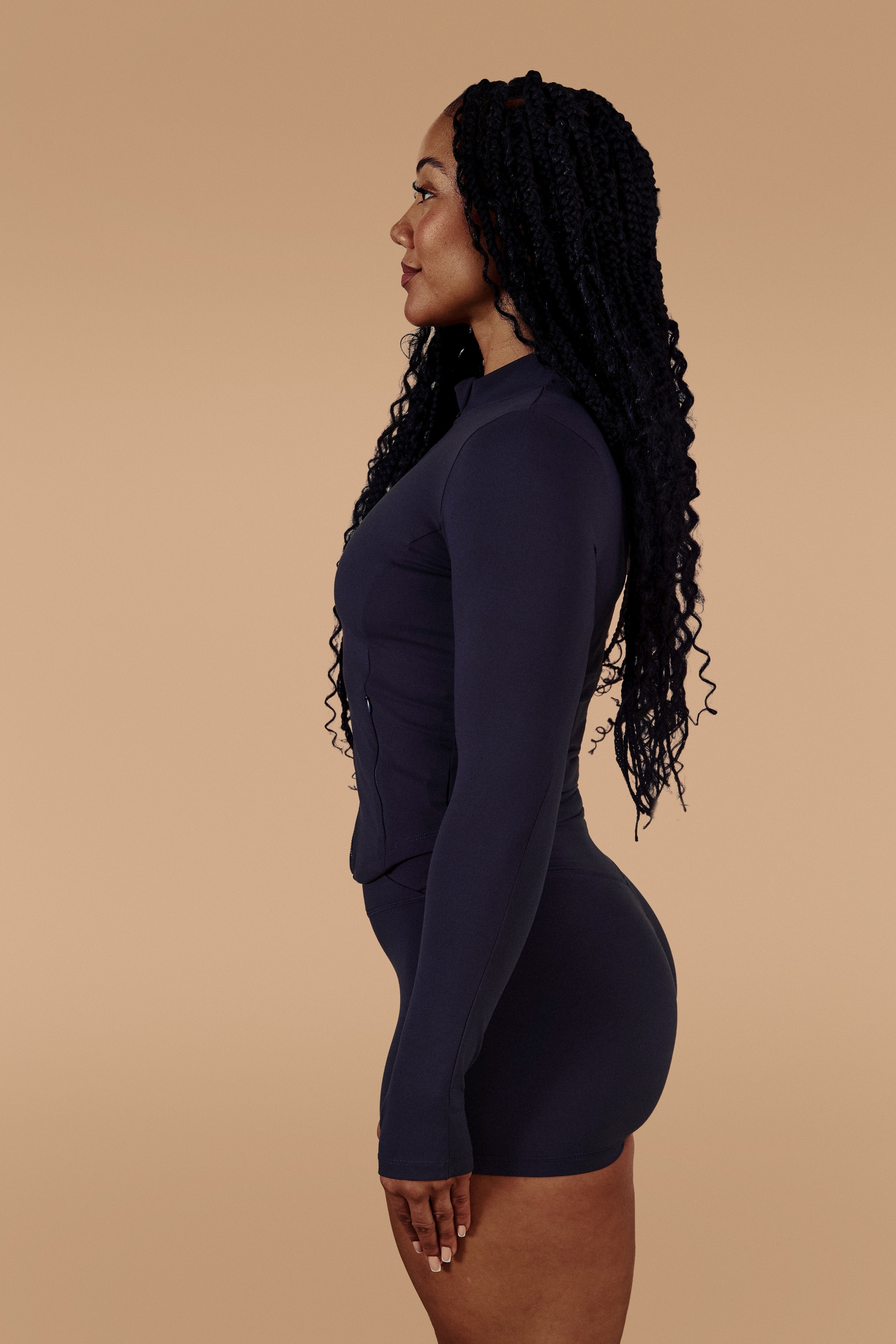 Soft Form Sculpted Zip Up Jacket