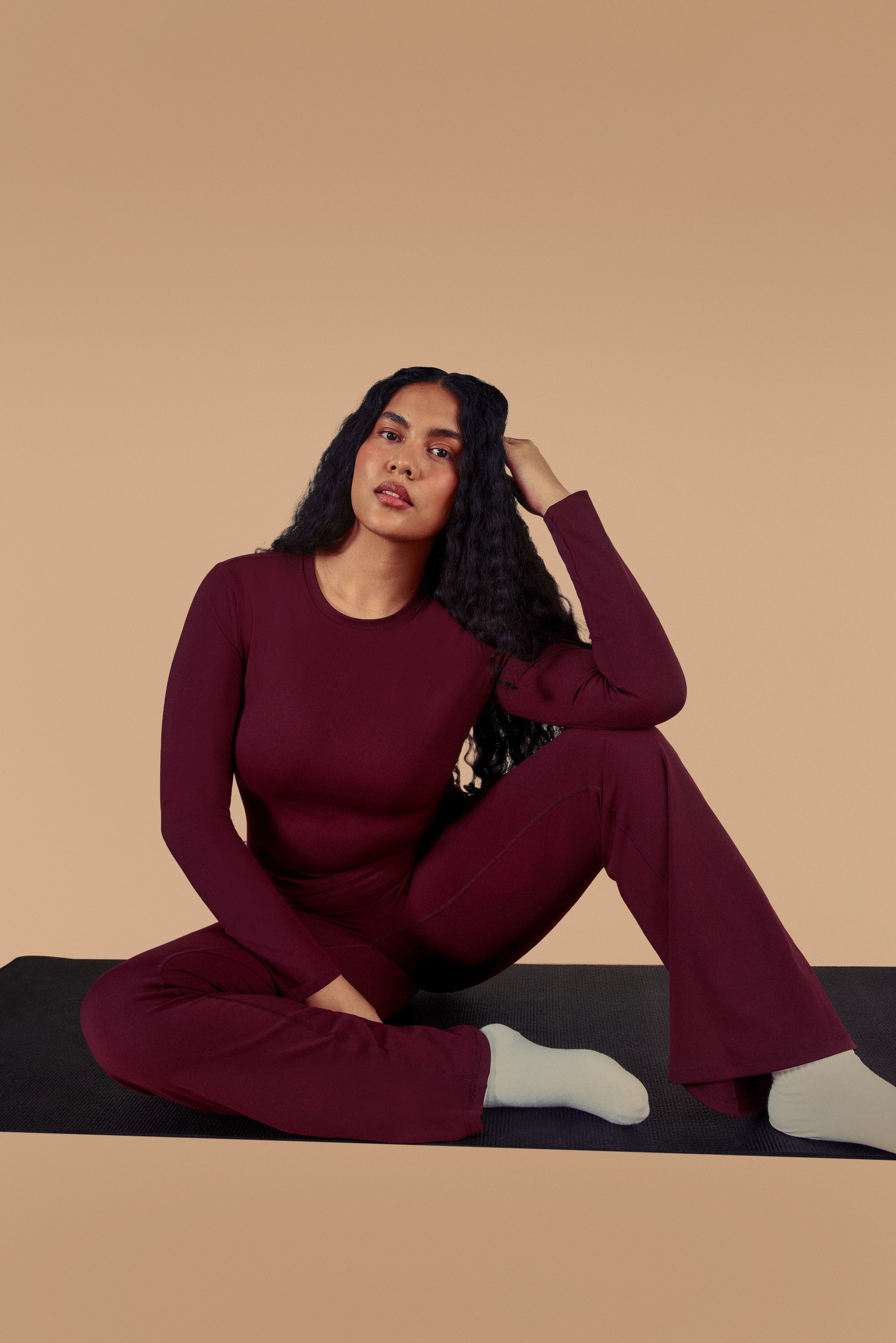 Soft Form Fitted Long Sleeve Top