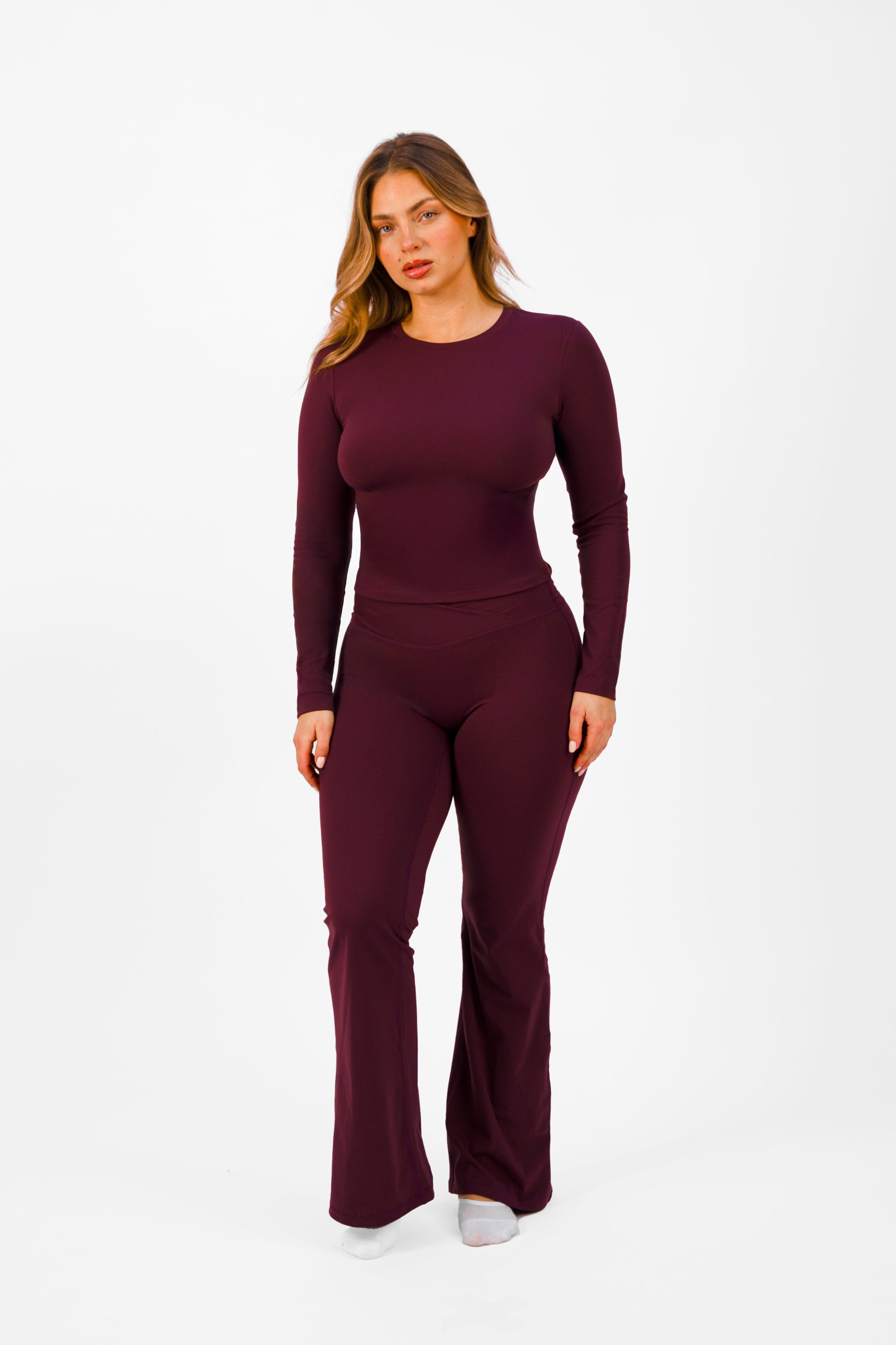 Soft Form Wrap Flared Yoga Leggings - KASI Active