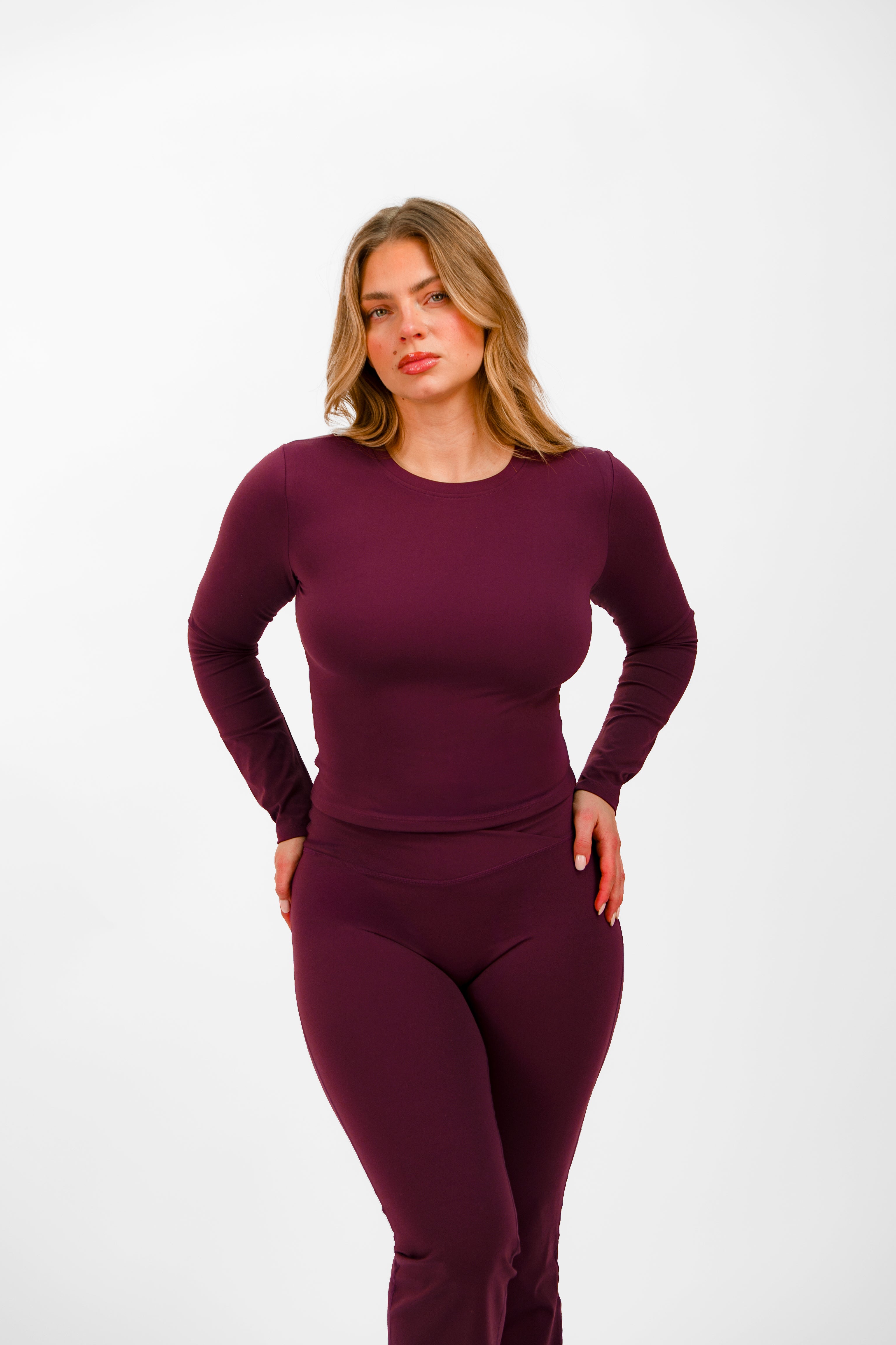 Soft Form Fitted Long Sleeve Top - KASI Active