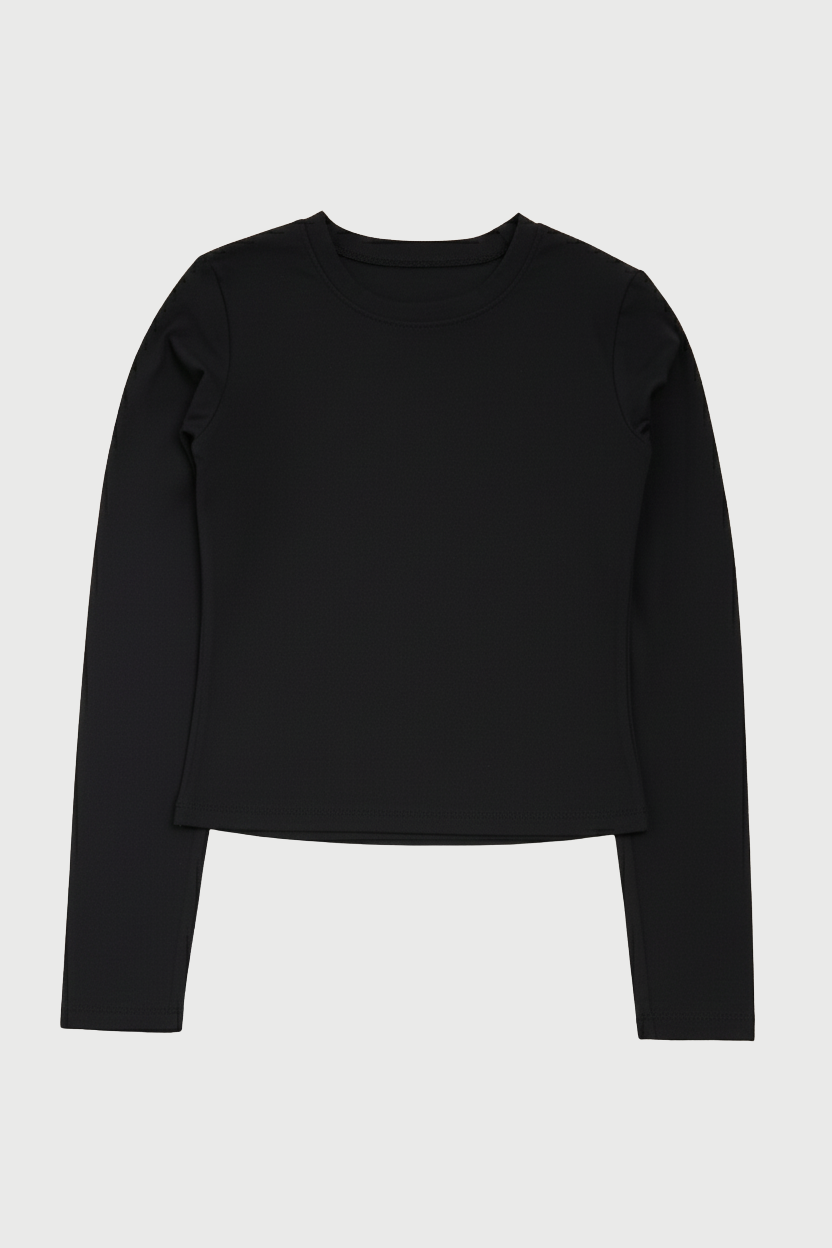 Soft Form Fitted Long Sleeve Top