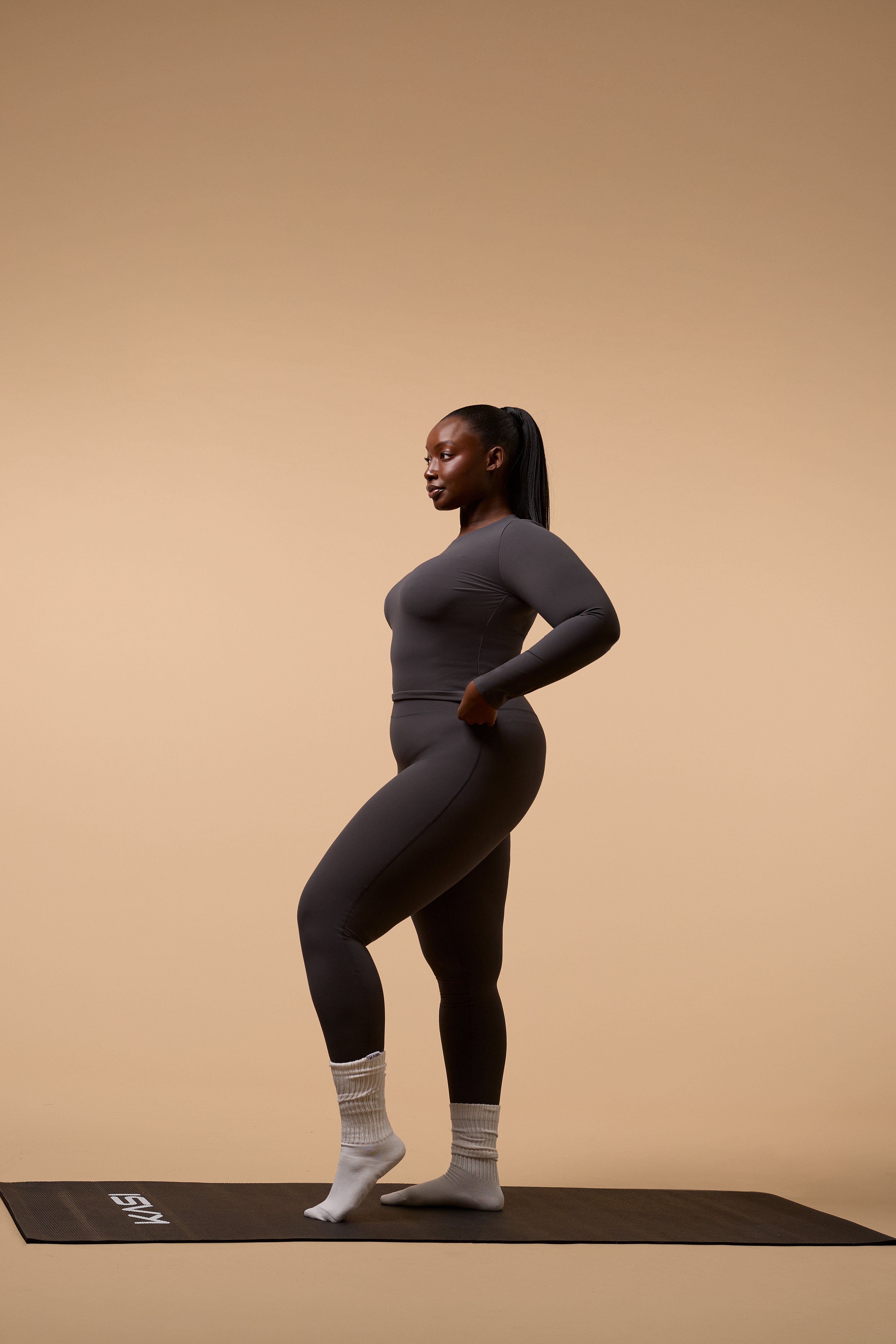 Soft Form Fitted Long Sleeve Top