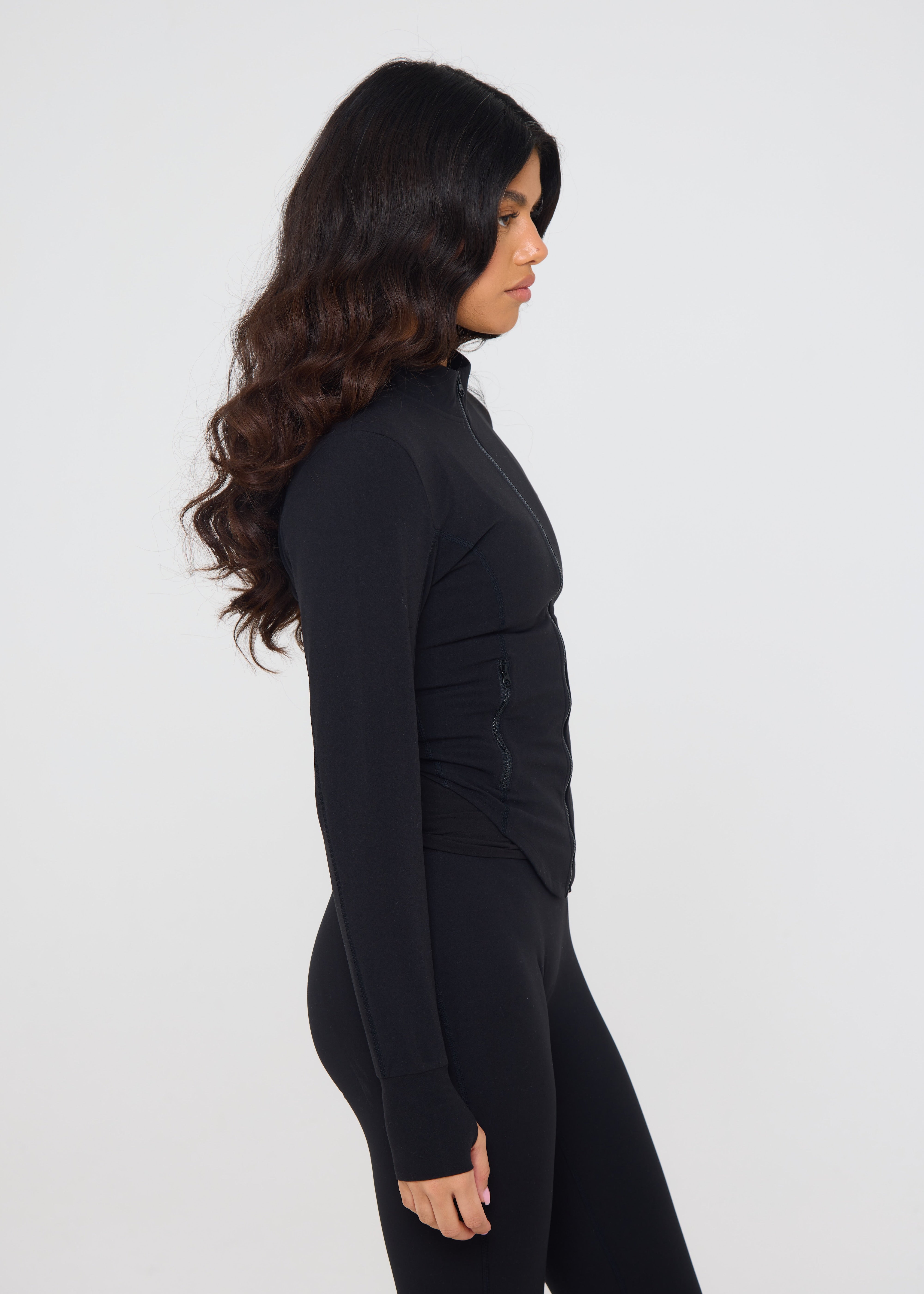 Sculpted Zip Up Jacket