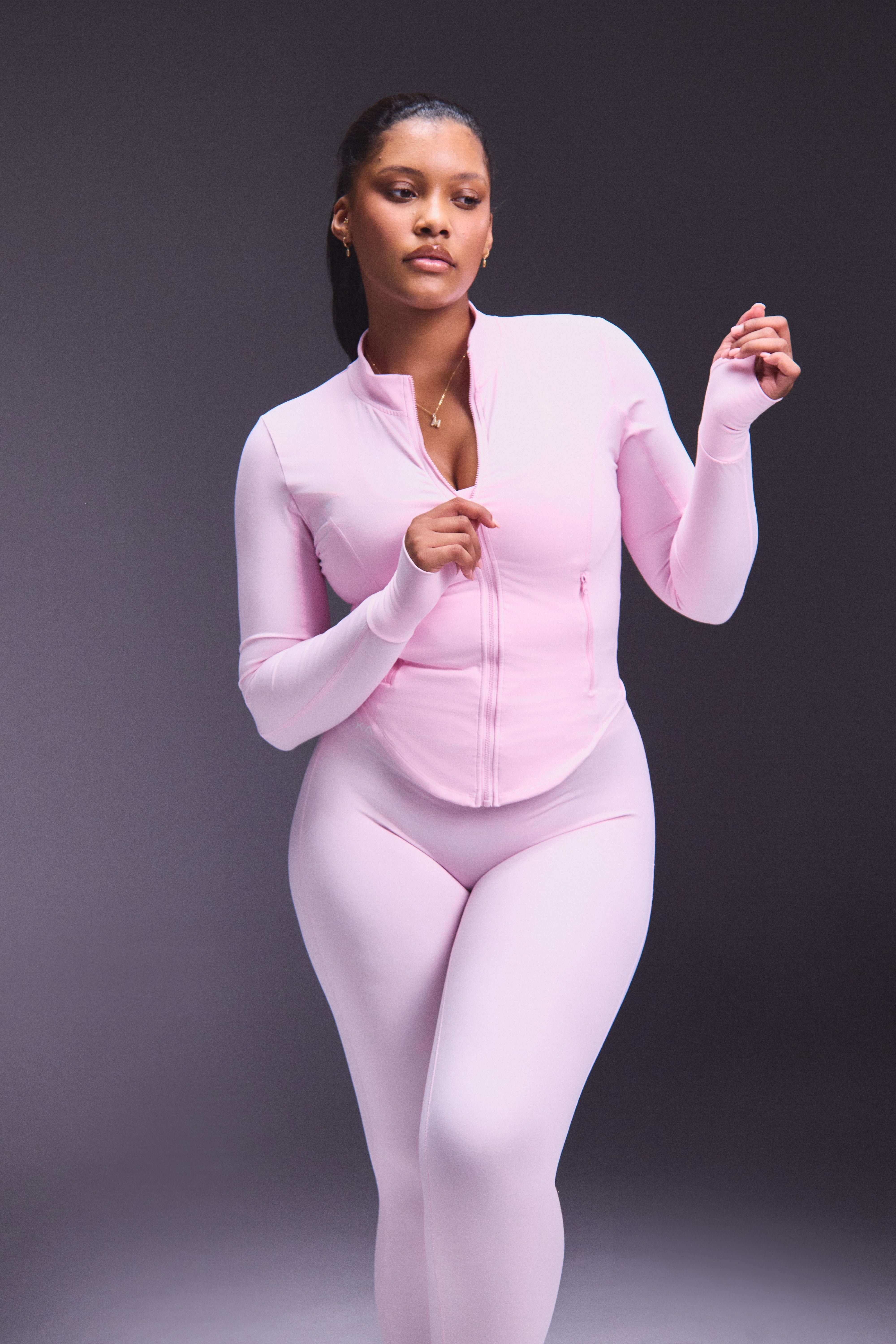 Sculpted Zip Up Jacket