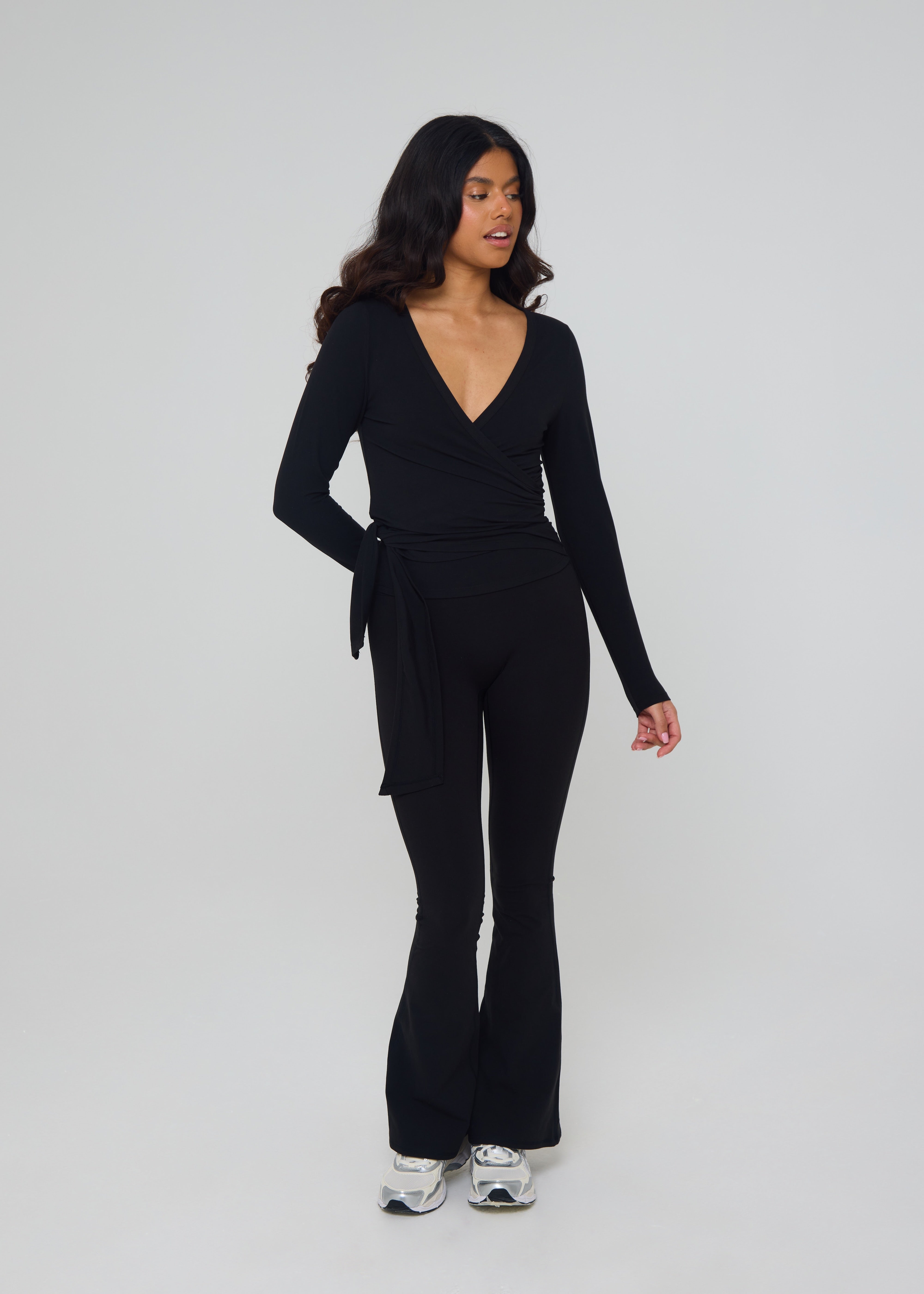 Long Sleeve Wrap Top