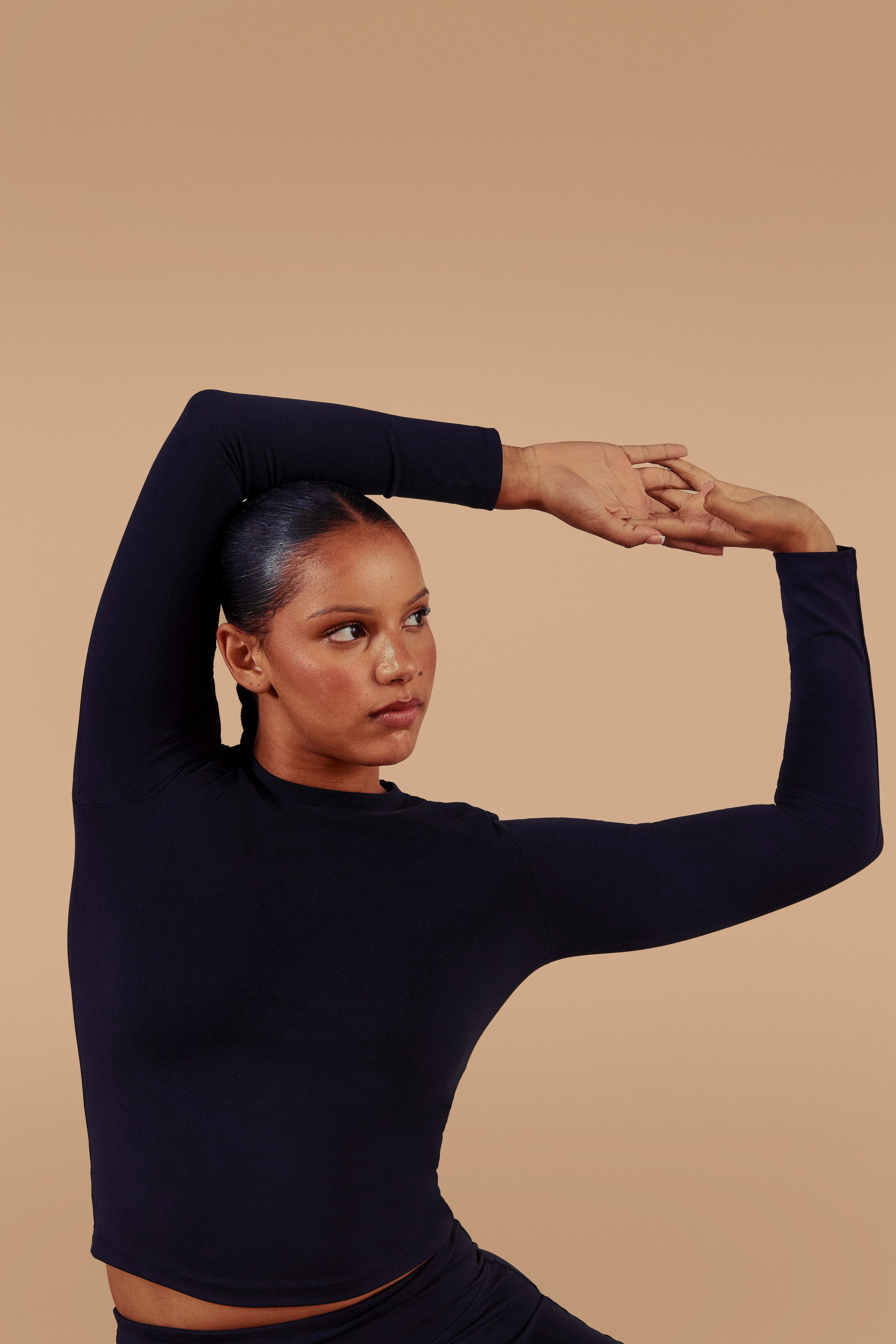 Soft Form Fitted Long Sleeve Top