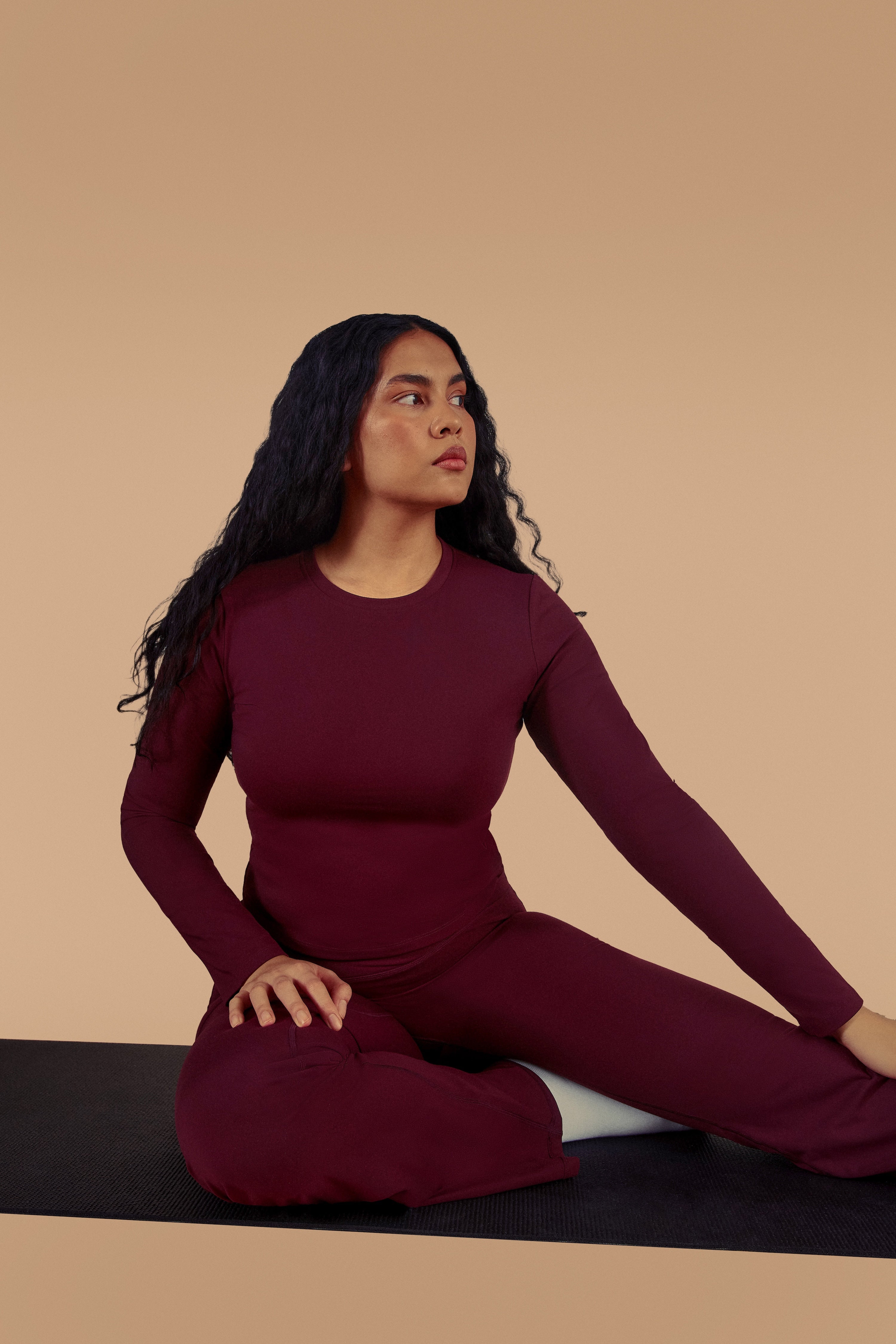 Soft Form Fitted Long Sleeve Top