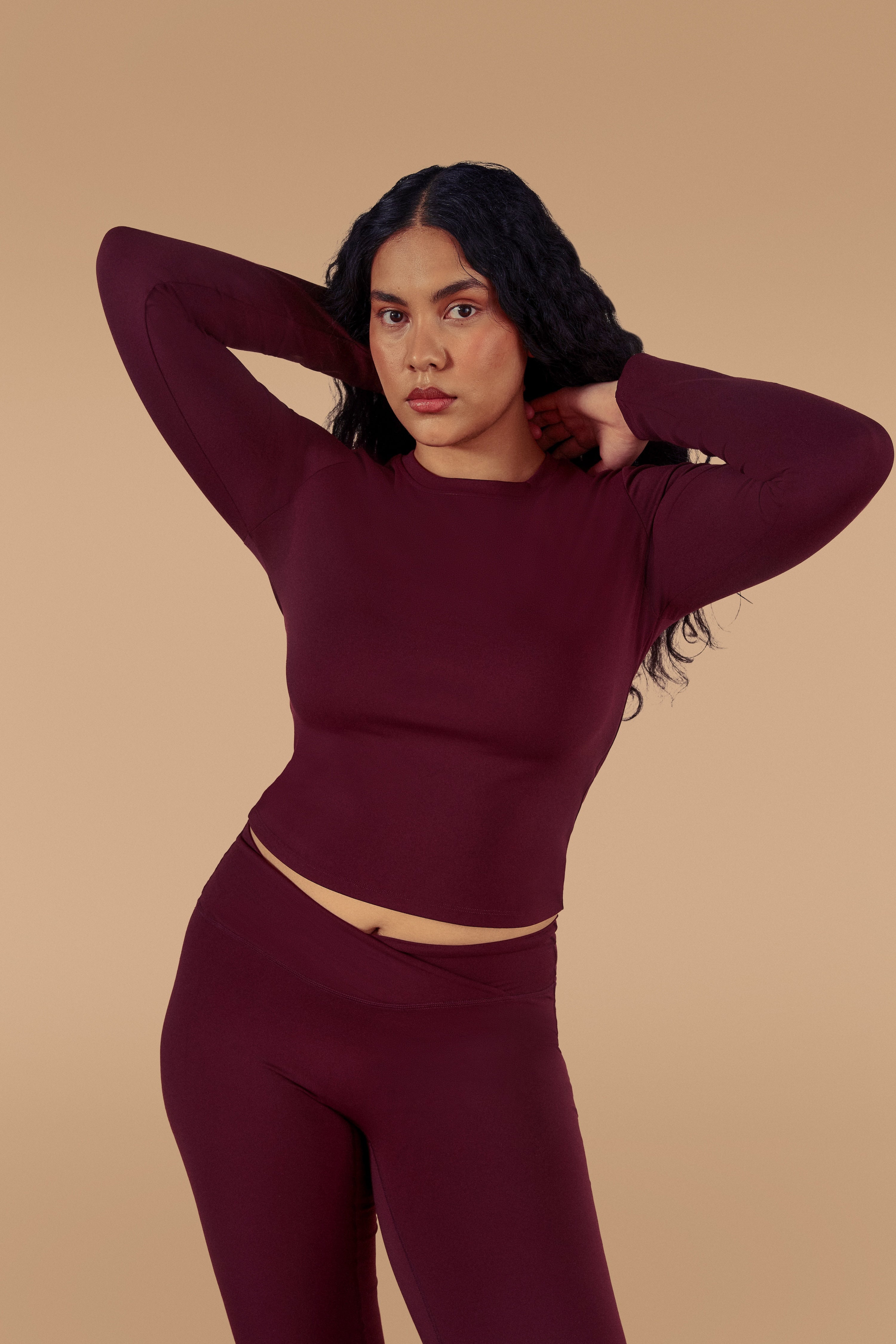 Soft Form Fitted Long Sleeve Top