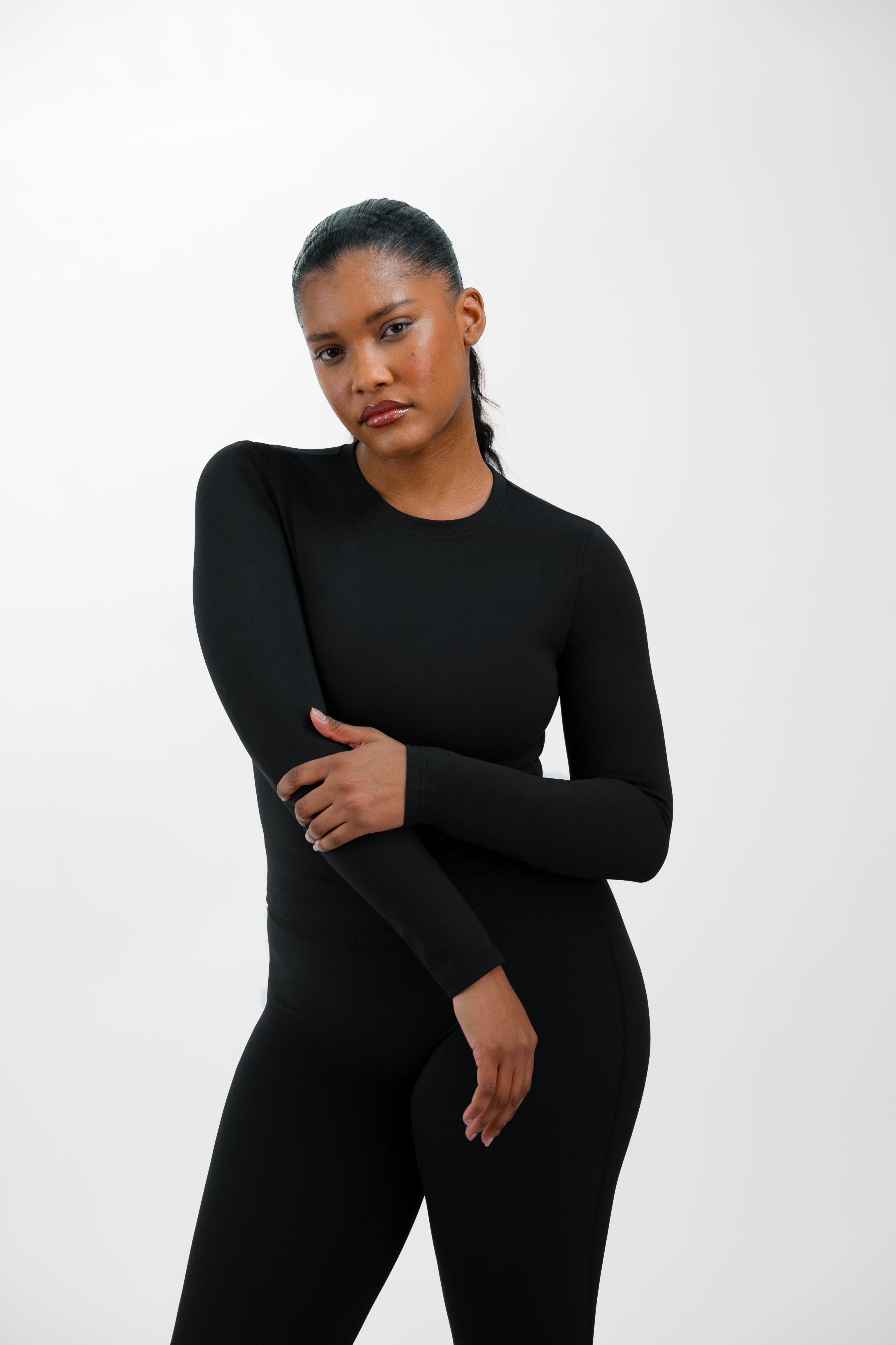 Soft Form Fitted Long Sleeve Top - KASI Active